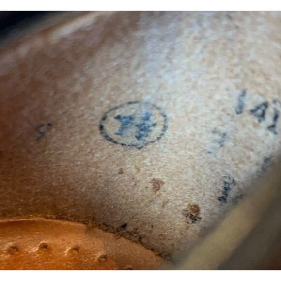 Vintage K Shoes Made in England Suede Dark Brown Leather Casual Derby Mens US 8 - Picture 6 of 15